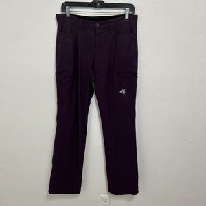 Eddie Bauer First Ascent Guide Pro Pants Women's 8 Purple Hiking Outdoor Stretch